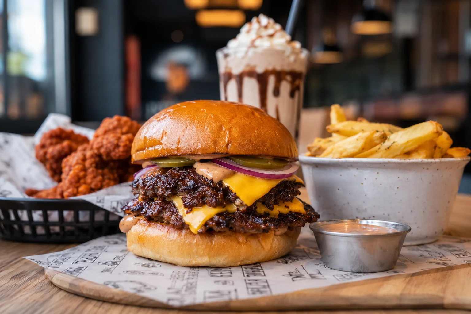 Best burger restaurants in the UK including Three Flames Cardiff